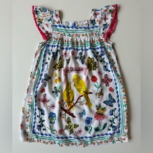 H&M x Nathalie Lete Girls Birds & Floral Print Dress - Size 4-5Y